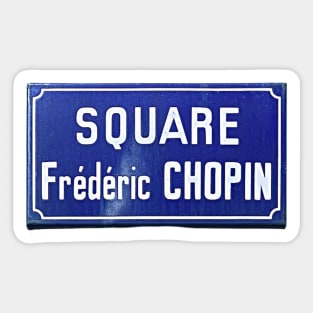 SQUARE Frédéric Chopin Sticker